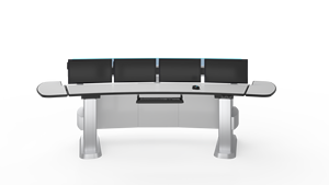 Sistema Ergonómico Integrado Sala de Control Consola Mesa Diseño Moderno Altura Ajustable Escritorio Estación de Trabajo Muebles - Product Image 3