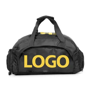 Impression personnalisée de haute qualité t60 duffle sac de sport pour hommes pack sac de voyage de gym avec compartiment à chaussures