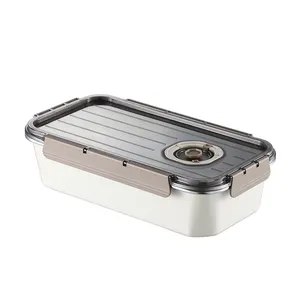 304 stainless steel crisper micro vacuum storage box Large capacity dumpling box Japanese-Korean sealed box