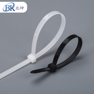 สายรัดเคเบิ้ลไนลอน 6 สีขาวดำ ยี่ห้อ Beikun Bk ขนาด 3x80 3x100 3x150 3x200 มม. แบบล็อคอัตโนมัติ สำหรับจัดการสายไฟ - Product Image 1