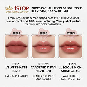 Brillo Labial Transparente a Base de Aceite, Vegano, Resistente al Agua, con Aplicador Tipo Pajita, Hidratante, Voluminizador, de Larga Duración, en Envase Tipo Vaso de Té - Product Image 3