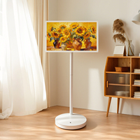 Écran tactile mobile de 27 pouces et 32 pouces, téléviseur intelligent, téléviseur portable pour une utilisation en intérieur, vente directe d'usine en libre-service