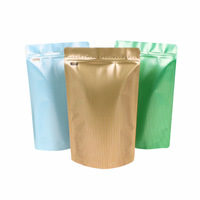 Sacs refermables à fermeture éclair en feuille de finition mate de 250g pochettes debout sachets de café et de thé thermoscellés de qualité alimentaire