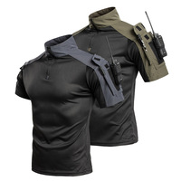 T-shirt tactique camouflage DF25 G4 pour homme, séchage rapide, polyester, coupe ample, résistant à l'usure, manches courtes, entraînement en plein air, vente en gros