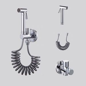 Pistola de pulverización de latón de alta presión con válvula de esquina de un solo control para limpieza en el baño - Product Image 1