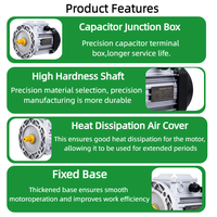 Moteur à induction de qualité industrielle MS 0,09 kW-18,5 kW 2/4/6/8 pôles, haute efficacité, coque en aluminium, moteur asynchrone triphasé AC