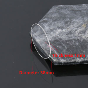Panneau de fenêtre en saphir transparent personnalisé, anti-rayures, anti-corrosion, avec revêtements AR et AF, diamètre 38 mm, épaisseur 1 mm - Product Image 5