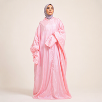Ensemble de prière Mukena rose nuageux pour femmes, vêtements modestes, vêtements islamiques