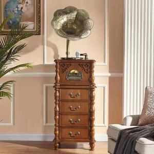 Nhà Máy Cung Cấp Cổ Điển Bằng Gỗ Đài Phát Thanh Máy Hát Sang Trọng Retro Vinyl Máy Hát Ghi Âm Máy Nghe Nhạc Cổ Gramophone - Product Image 2