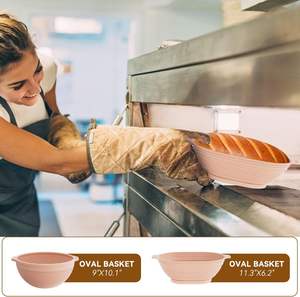 Kit de démarrage de levain avec pots, paniers en rotin d'Indonésie, racloir en métal et plastique, lame à grigner le pain, panier de levage pour levain - Product Image 3