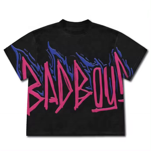 Camisetas personalizadas de gran tamaño DTG Impresión Boxy Cut Cropped Fit Camiseta Boxy Camiseta de alta calidad para hombres - Product Image 1