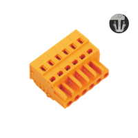 Borne de connexion industrielle en alliage de cuivre Wanjie série WJ0401-04/WJ0501-04, pas de 5,0/5,08 mm, 2P-24P, 300V/15A, 28-12AWG