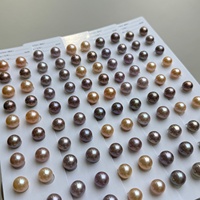 Perles Edison assorties de qualité AAAAA, rondes parfaites, 10-12 mm, multicolores, perles d'eau douce, perles pour bijoux DIY, sans trous, vente en gros
