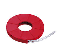 Bande de fixation en acier perforé à motif ondulé, réutilisable, tailles personnalisées, perforée pour usage en construction, finition zinguée