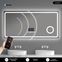 Miroir de salle de bain intelligent Android TV multifonction pour hôtel, miroir LED intelligent pour salle de sport avec écran tactile, miroir intelligent magique