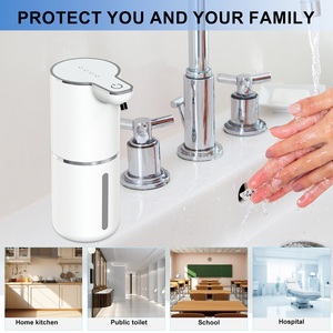 Distributeur de savon automatique mural pour la maison, rechargeable par USB, sans contact, à capteur, pour savon liquide ou mousse, idéal pour la cuisine - Product Image 6