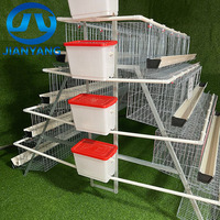 Cage à poulets économique à 4 niveaux et 5 portes, capacité de 160 poulets, conception d'échelle automatique, pour l'élevage de petite volaille