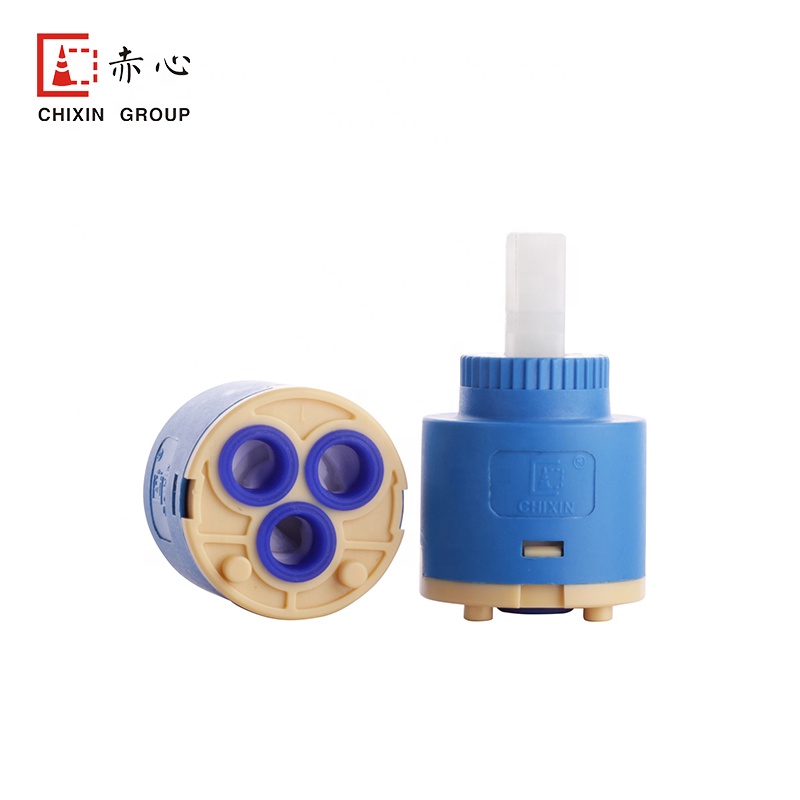 35mm v/álvula de grifo de cascada de cocina control interno pl/ástico PP Cartucho de disco de cer/ámica reemplazo de cer/ámica mezclador de agua azul