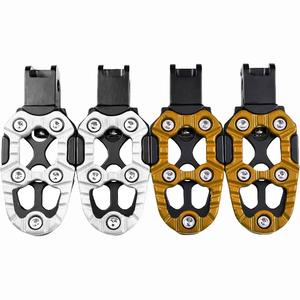 แป้นเหยียบอะลูมิเนียม CNC อเนกประสงค์กันลื่นสำหรับมอเตอร์ไซค์  ที่พักเท้าหลัง  อะไหล่ตกแต่งระบบตัวถัง - Product Image 2