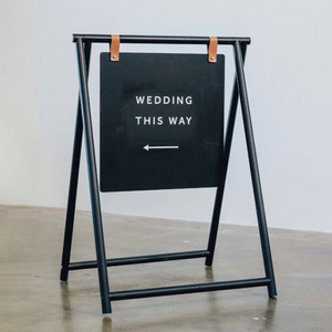 Foldable A-<strong>Frame</strong> Sidewalk Sign Sandwich <strong>Board</strong> Metal A <strong>Stand</strong> Signboard For Outdoor Business Event
