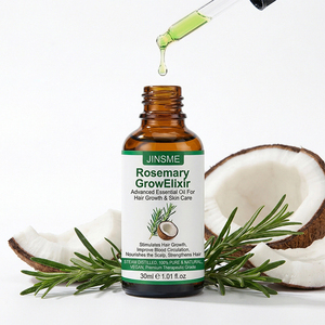 โรสแมรี่และชาสมุนไพรอีลิกเซอร์ OEM-Grow Elixir เซรั่มบำรุงเส้นผมสูตร 2-IN-1 สำหรับการเจริญเติบโตของเส้นผม ป้องกันการแตกหัก ซ่อมแซมเส้นผม 30 มล. วีแกน - Product Image 1