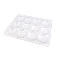 Plateau Blister en plastique PVC PET transparent personnalisé pour Dessert alimentaire 12 trous Macaron biscuit Donut Cupcake emballage d'affichage
