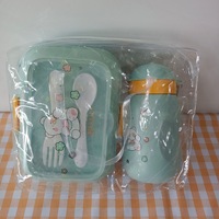 Offre spéciale Boîte à lunch étanche sans BPA pour enfants Boîtes à lunch pour enfants et bouteille d'eau de type paille avec sac Boîte à lunch pour enfants