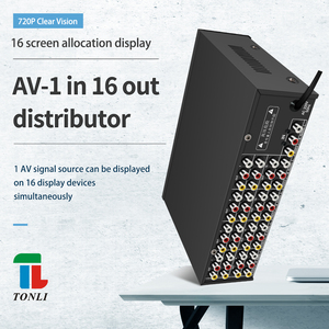 Répartiteur vidéo audio Tonli 1 entrée 16 sorties CVBS <span class=keywords><strong>RCA</strong></span> 16 ports - Product Image 3