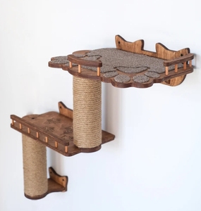 Décor à la maison bois mural chat perche chat <span class=keywords><strong>griffoir</strong></span> poteaux de remplacement sisal naturel <span class=keywords><strong>griffoir</strong></span> pour chats <span class=keywords><strong>Cube</strong></span> tour - Product Image 4