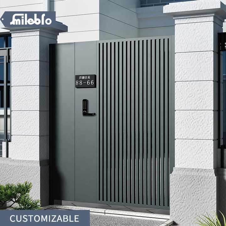 Smiling Gate Smile Bro Hot Sale Modern Style Villa Garden Gate - Durable Aluminium