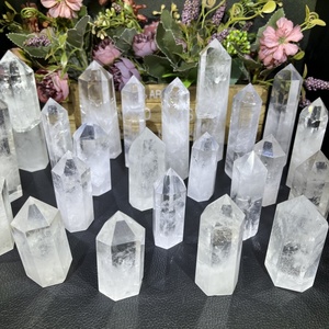 Penjualan laris batu penyembuhan alami menara titik kuarsa bening kristal untuk dekorasi rumah - Product Image 3