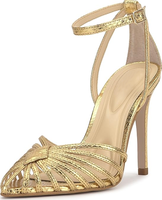 Sandales à talons confortables pour femmes, à bout pointu et bride cheville, design moderne et sexy, idéales pour les soirées, de haute qualité