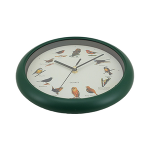 12-Inch Antique Style Bird Singing Musical Quartz Wall <b>Clock</b> with Needle Display Single Face Bird Sound Alarm Living Room Use - Product Image 2