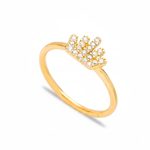 Crown Design Clear <b>CZ</b> Stone Silver Cluster <b>Ring</b> Wholesale Handmade Fine Jewellery Turkish 925 Sterling Silver Jewelry - Product Image 2