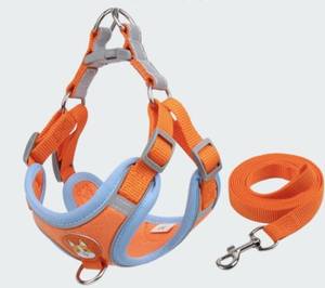 Ensemble de <span class=keywords><strong>harnais</strong></span> en laisse pour <span class=keywords><strong>chien</strong></span>, tailles réglables réfléchissantes, boucle en métal antichoc, sans danger pour les petits et moyens chats et chiens. - Product Image 5