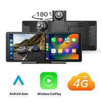 Caméra embarquée intelligente OTA 4G Let avec double objectif, CarPlay, Android Auto, navigation GPS 10,26 pouces, console de tableau de bord, enregistreur vidéo