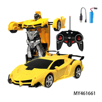 Mobil RC Transformasi Robot Pintar, Deformasi Satu Sentuhan, Skala 1:18, 6 Saluran, Mobil Remote Control, Mainan Deformasi untuk Anak-anak