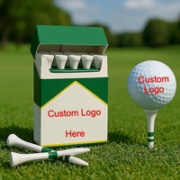Tees de Golf de Bambú Ecológicos, Duraderos, Ligeros y de Primera Calidad, Material Biodegradable, Reducen la Fricción y el Efecto Lateral