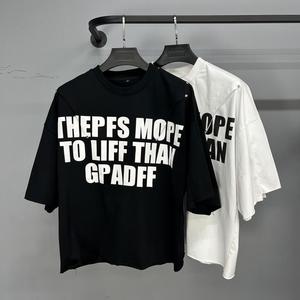 T-shirt da uomo streetwear personalizzata 100% cotone, tinta unita, ricamata, vintage, vestibilità regular, taglio squadrato, manica corta <span class=keywords><strong>con</strong></span> tasca invertita - Product Image 1