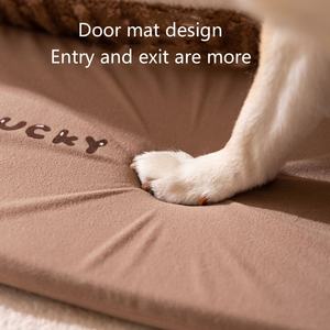 Commercio all'ingrosso quattro stagioni caldo morbido lavabile interno gatto peluche casa per piccoli animali domestici - Product Image 5