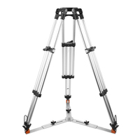 Kit de trépied vidéo professionnel E-IMAGE EG65 PRO, charge maximale 65 kg, avec base Mitchell, équipement de photographie de studio cinématographique