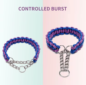 Strong <span class=keywords><strong>Dog</strong></span> Pet Rope <span class=keywords><strong>Choke</strong></span> Martingale <span class=keywords><strong>Collar</strong></span> de cadena y correa de plomo con clip - Product Image 5