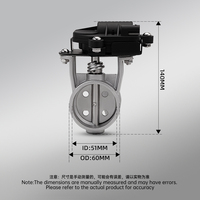 51mm Motorcycle Exhaust Pipe System Electric Control Valve, Mechanical Electric Valve, and Adjustable Electric Exhaust Valve