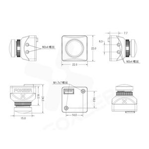 Telecamera FPV FOXEER Razer Mini V3 a Bassa Latenza, 98° FOV, 1200TVL PAL 4:<span class=keywords><strong>3</strong></span>, Segnale Analogico CVBS, 5V-25V per Droni da Corsa RC FPV - Product Image 6