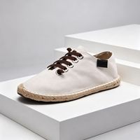 Espadrilles pour hommes à enfiler, en toile, semelle plate en caoutchouc, couleur unie, légères, stock en gros, pour l'été et le quotidien – Approvisionnement direct usine