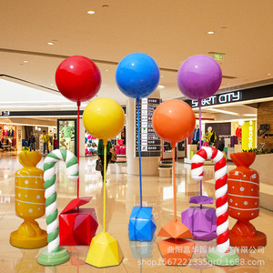 Jiahua Garden Sculpture Fiberglass <b>Balloon</b> Sculpture Outdoor Decoration For Shopping Mall Building Entrance - Product Image 1