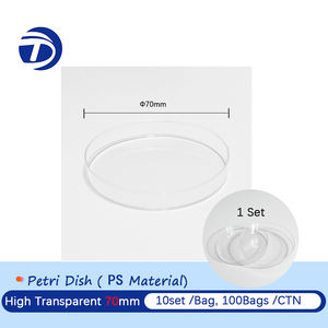 Pelat Petri plastik sekali pakai laboratorium, perangkat medis <span class=keywords><strong>Lab</strong></span> ukuran bulat sekali pakai, piring budaya sel <span class=keywords><strong>Lab</strong></span> - Product Image 3