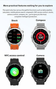 Nuovo <span class=keywords><strong>Smartwatch</strong></span> S8 Pro 2025 <span class=keywords><strong>con</strong></span> Doppio Cinturino, Torcia LED, Navigazione Mappe, Bussola, Risposta Chiamate, NFC per Uomini d'Affari - Product Image 5