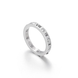 Fashion Fine Jewelry Gold Plated Stainless Steel Zircon Finger <b>Rings</b> <b>for</b> Women <b>Men</b> - Product Image 3
