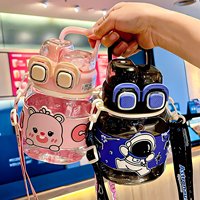 Nouvelle tendance dessin animé poupée panda ours à la mode 760ml enfants Tritan tasse d'eau